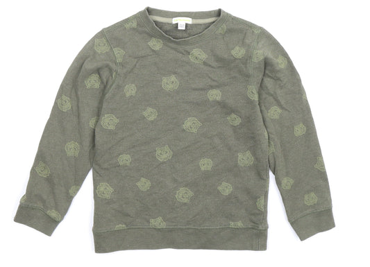 Vertbaudet Boys Green   Pullover Sweatshirt Size 8 Years