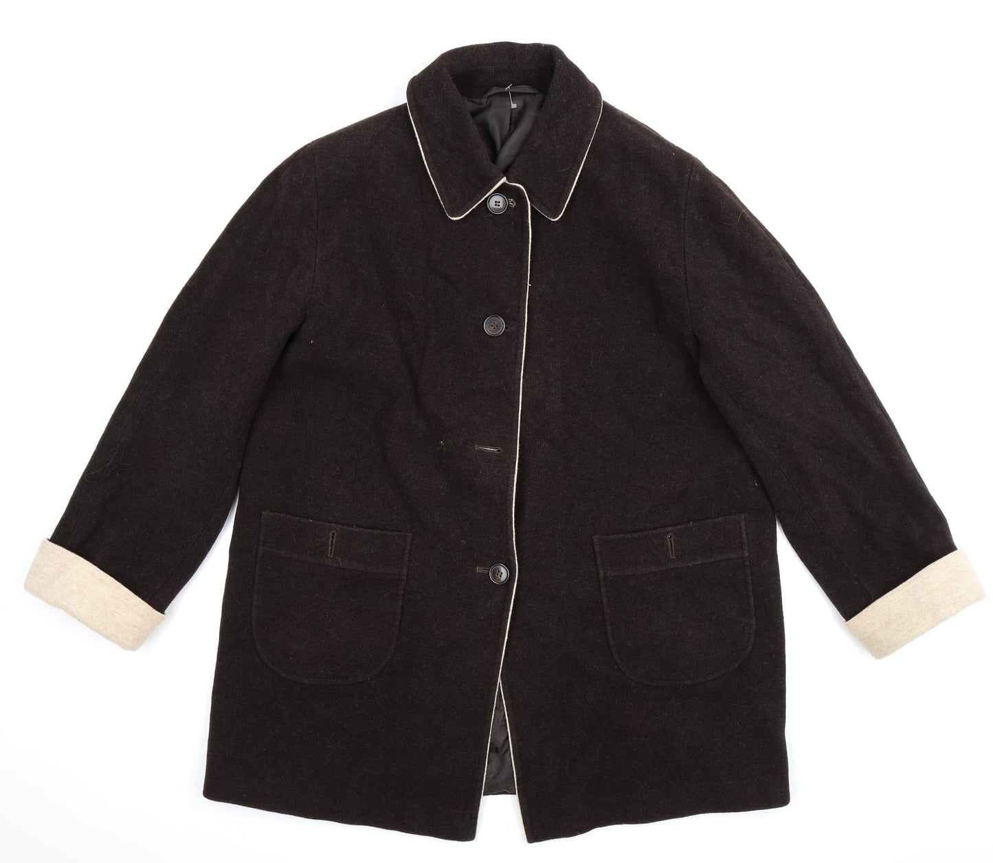 Berkertex Womens Brown   Jacket Coat Size 18