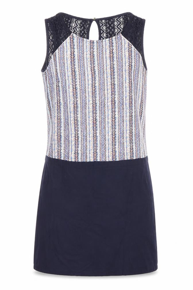 Front view of Charlie women’s blue a-line, size UK 8