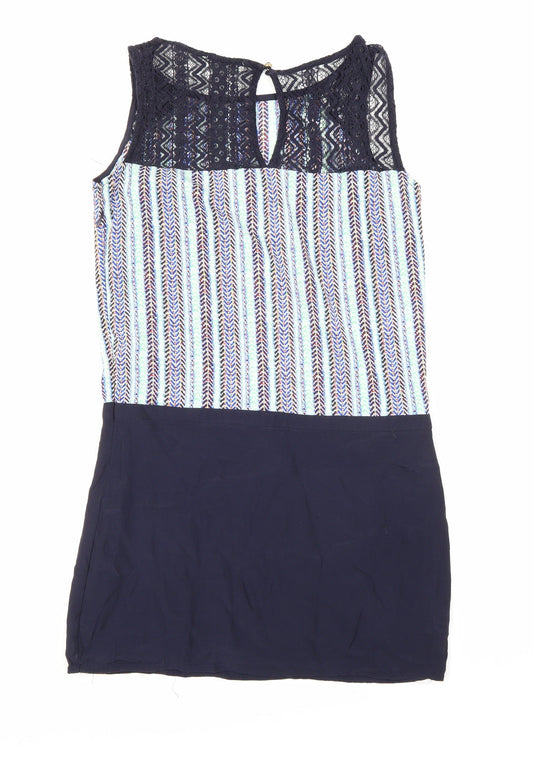 Charlie Womens Blue   A-Line  Size 8