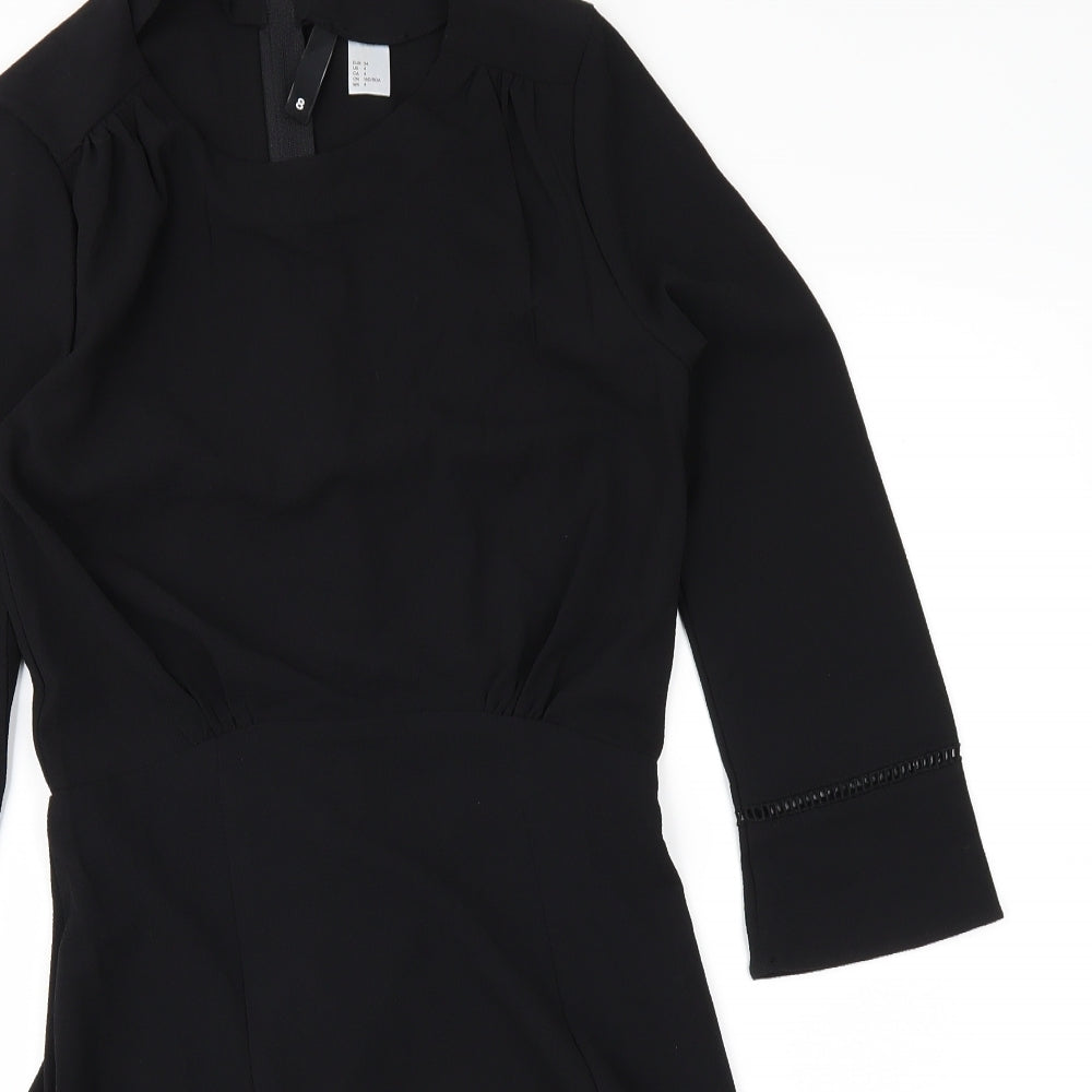 Preworn Womens Black   A-Line  Size 8