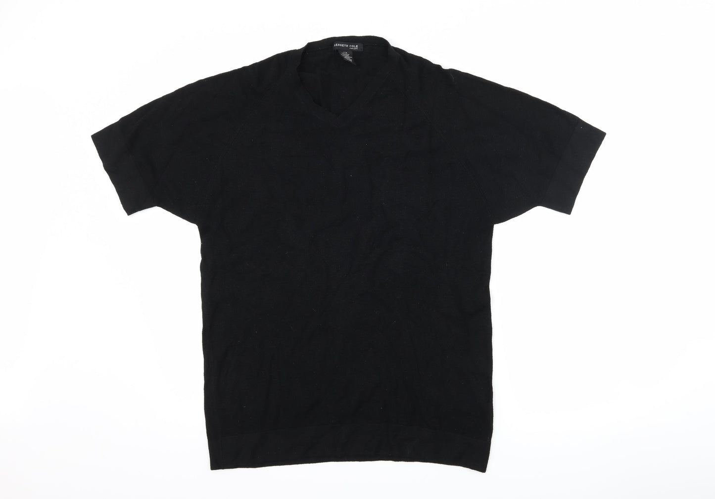 Kenneth Cole Womens Black   Basic T-Shirt Size L