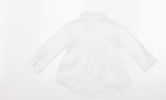 Primark Girls White   Basic Button-Up Size 6-7 Years