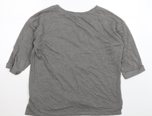 Marks and Spencer Womens Grey  Knit Pullover Jumper Size 14
