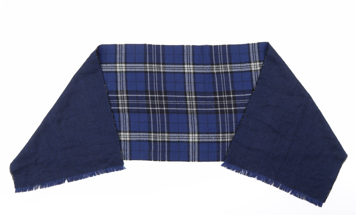 Preworn  Blue Check   Scarf