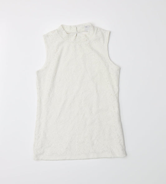 Lindex Girls White   Basic Tank Size 10-11 Years