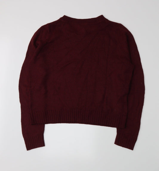 Divided by H&M Womens Red  Knit Pullover Jumper Size S