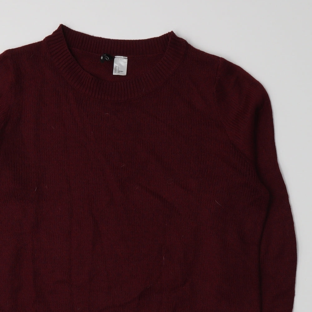 Divided by H&M Womens Red  Knit Pullover Jumper Size S