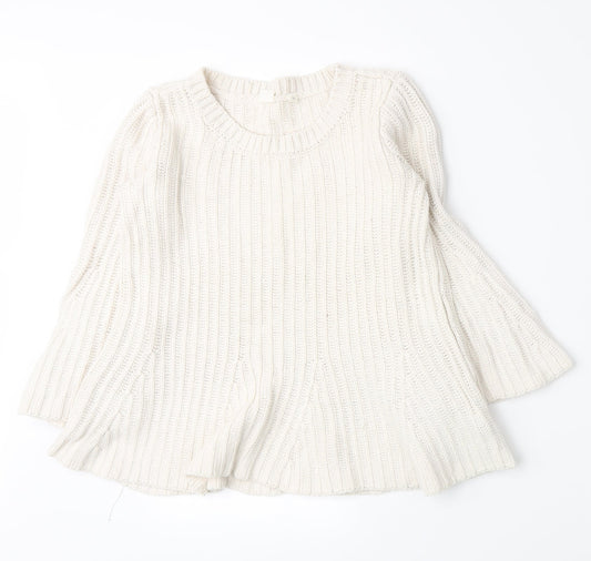 Gap Womens Beige  Knit Pullover Jumper Size S