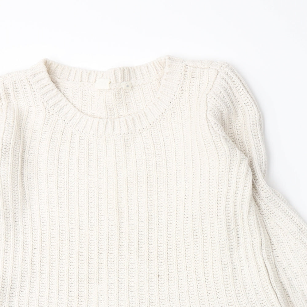 Gap Womens Beige  Knit Pullover Jumper Size S