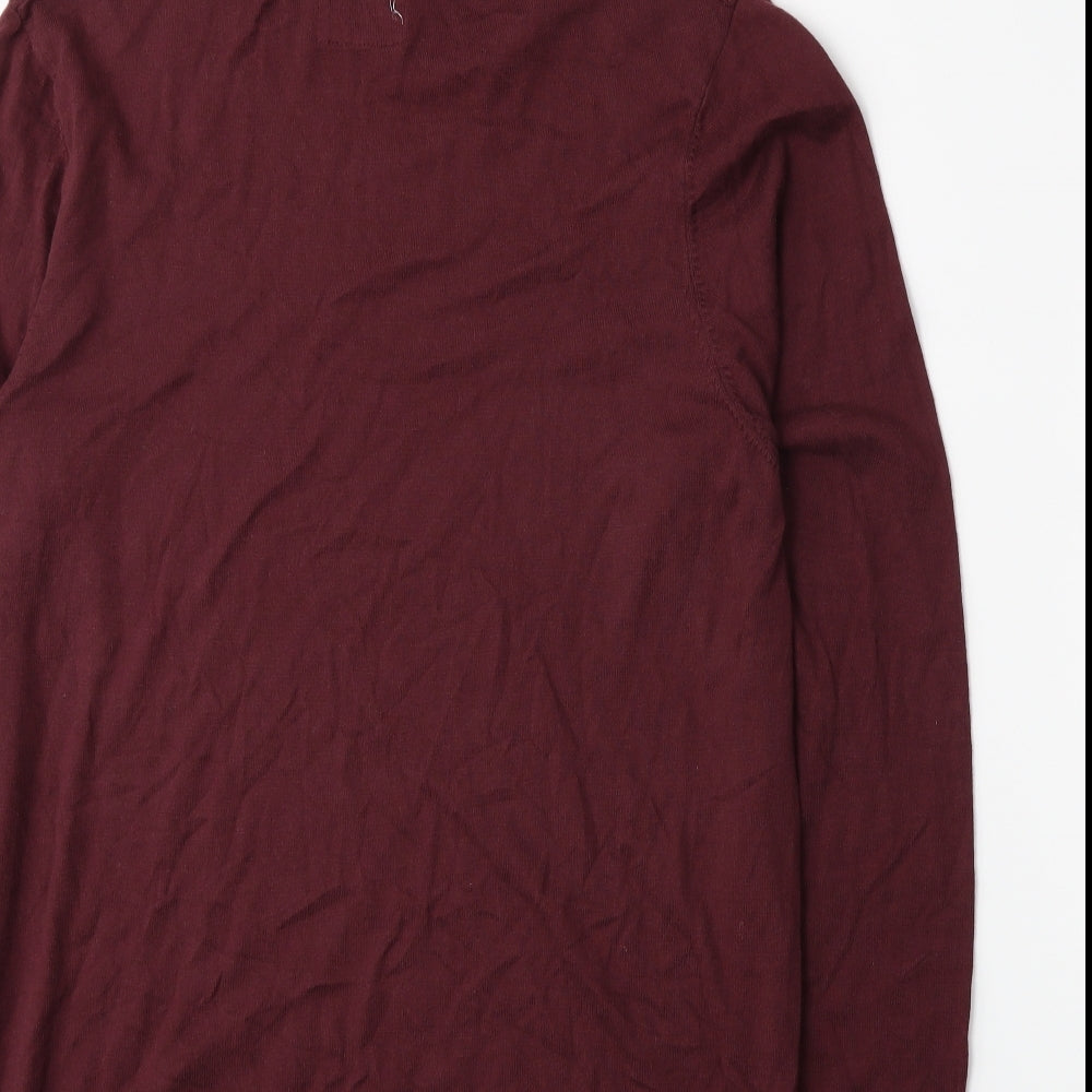 Topman Womens Red  Knit Pullover Jumper Size M