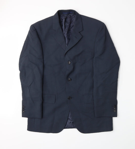 Soveriegn Mens Blue   Jacket Suit Jacket Size L