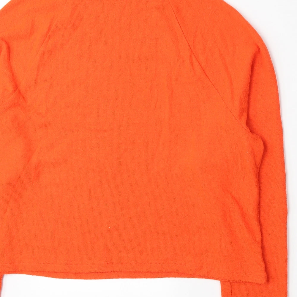 H&M Womens Orange   Pullover Jumper Size S