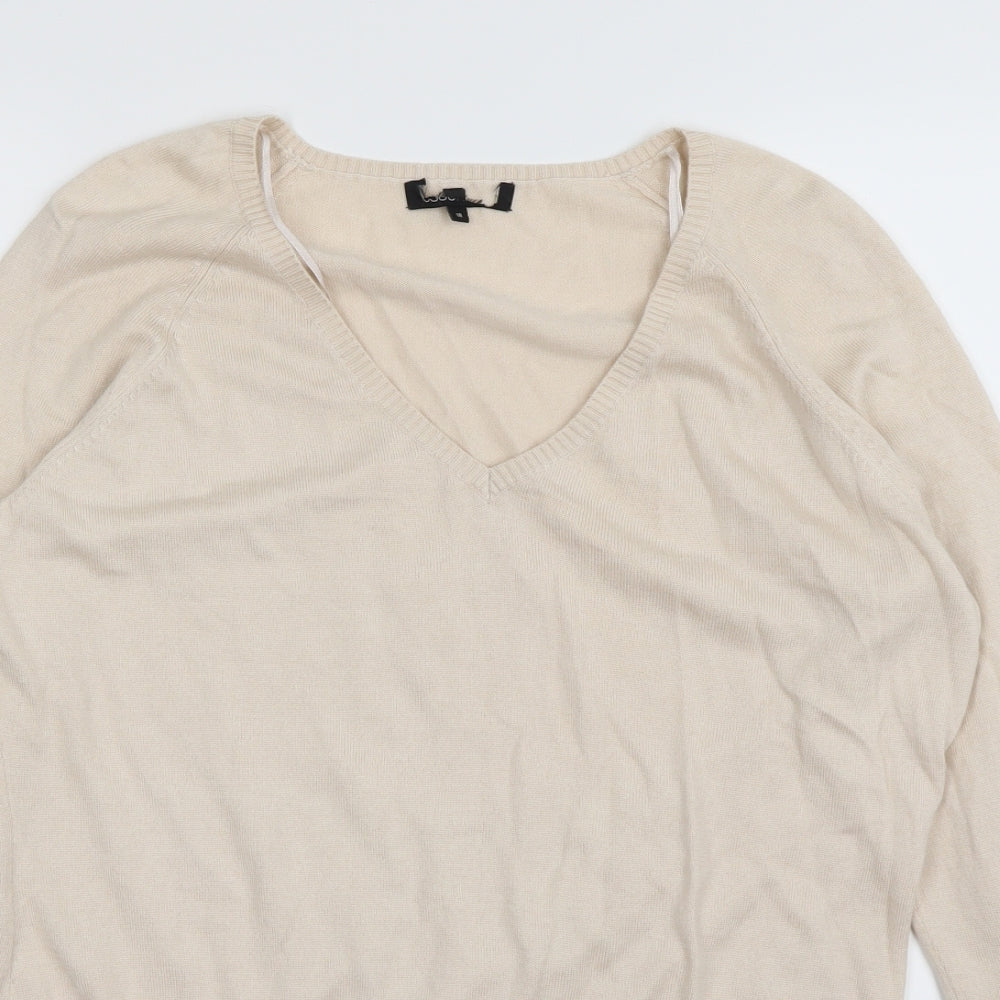 Preworn Womens Beige   Pullover Sweatshirt Size 18
