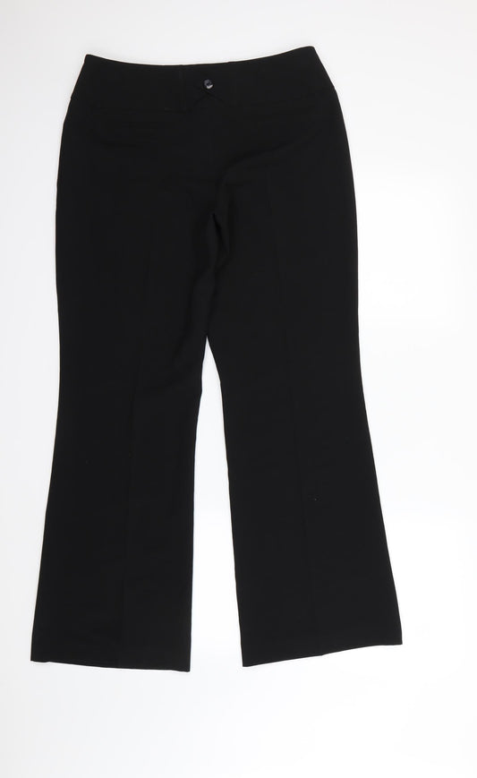 Debenhams Womens Black   Dress Pants Trousers Size 12 L29 in