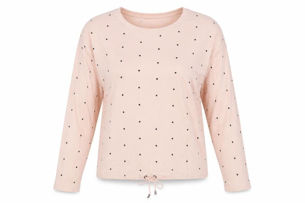 Front view of Next women’s pink jumper, size UK 12