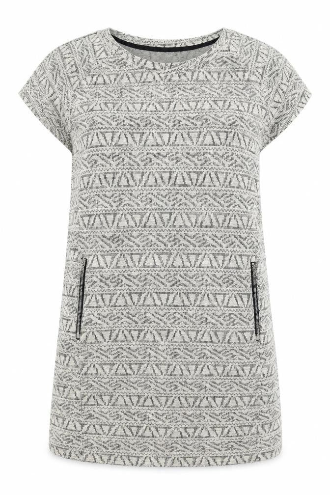 Front view of b.young women’s grey jumper, size M