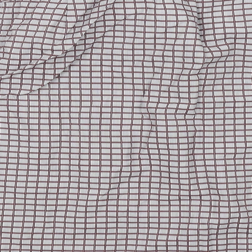 collezione Mens Grey Check   Button-Up Size L