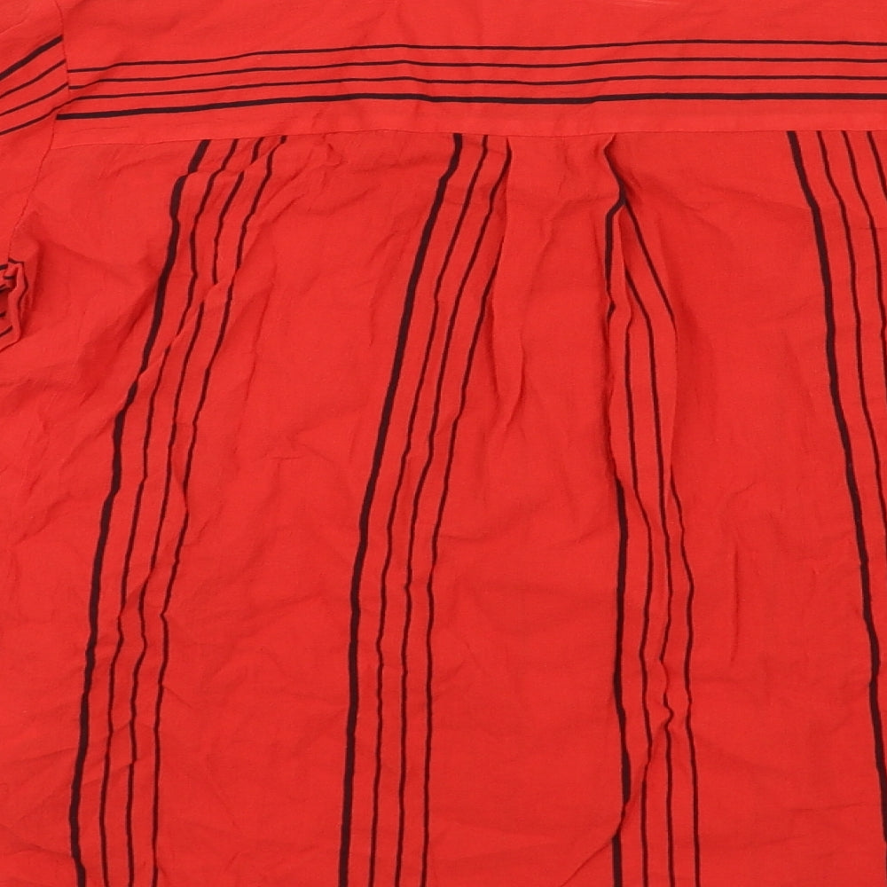 Preworn Womens Red   Basic Blouse Size 8