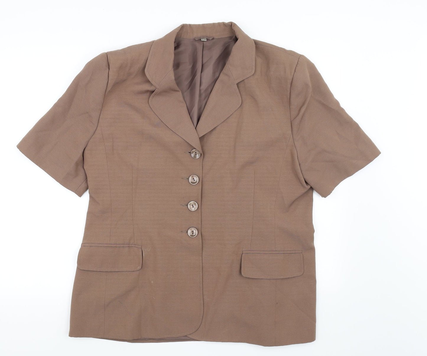 Eleganze Womens Brown   Jacket Blazer Size 18