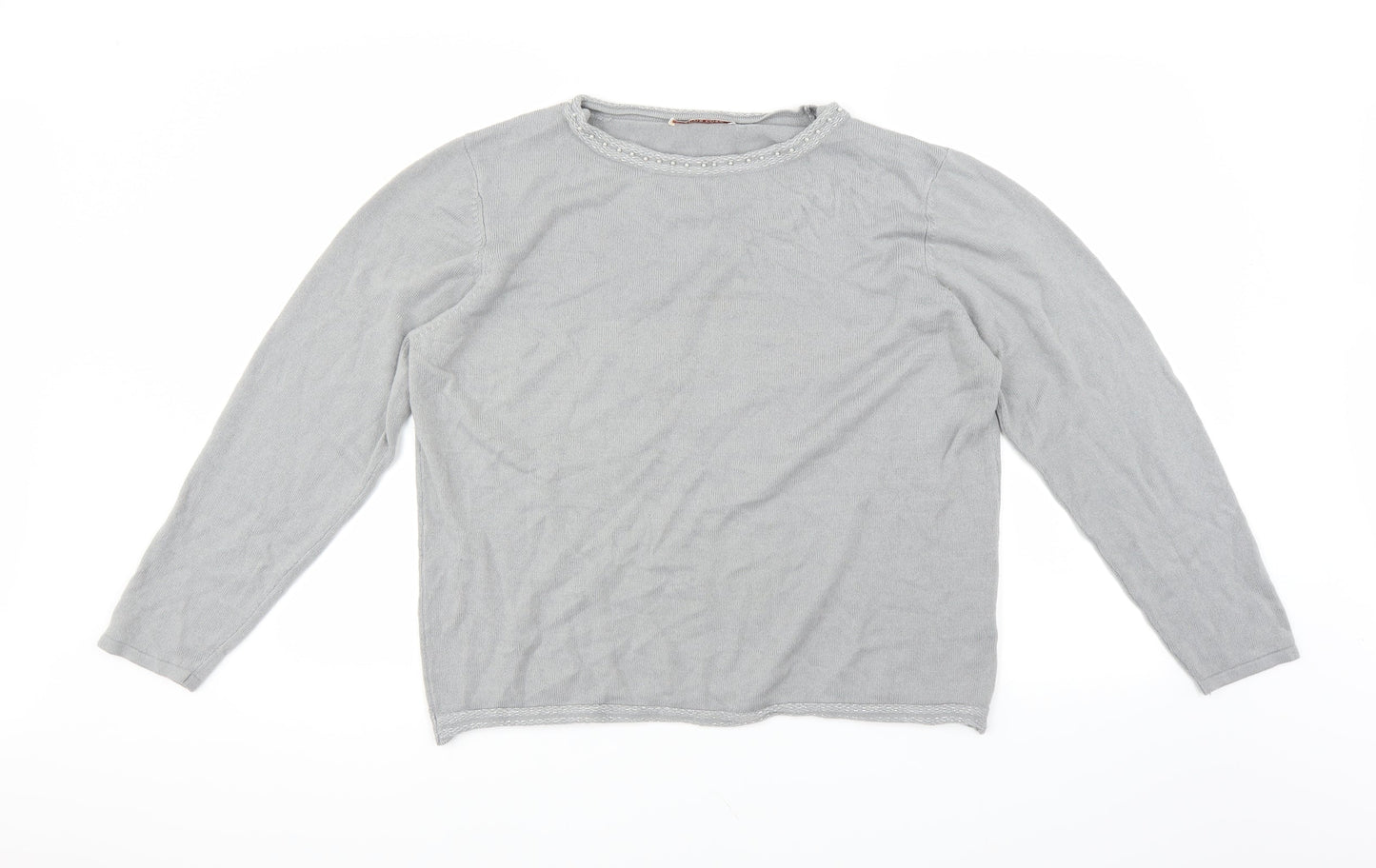 Anna rose Womens Grey   Pullover Jumper Size 2XL