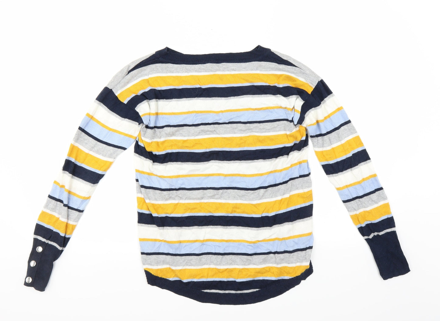 Le Bon Marché Womens Blue Striped  Pullover Jumper Size 12