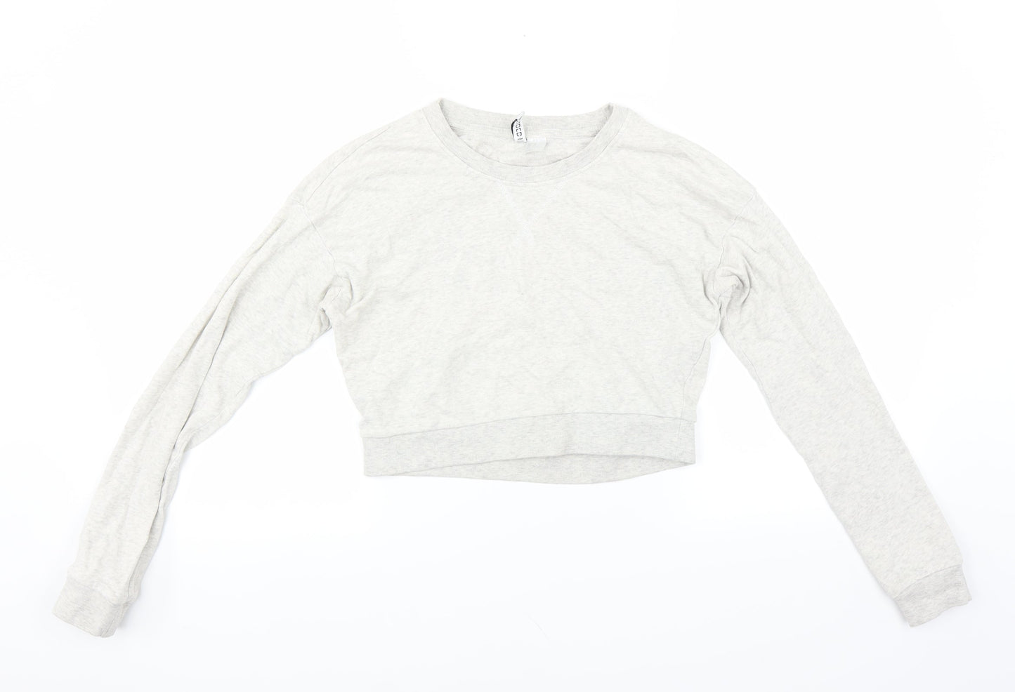 Divided by H&M Womens Grey   Pullover Sweatshirt Size XS  - CROPPED