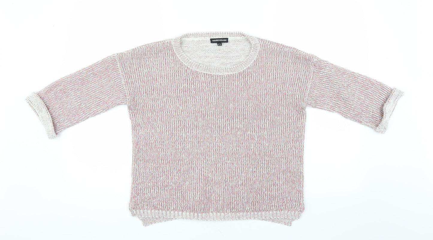 Warehouse Womens Pink   Pullover Jumper Size 10