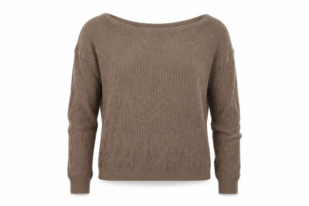 Front view of Missguided women’s beige jumper, size L