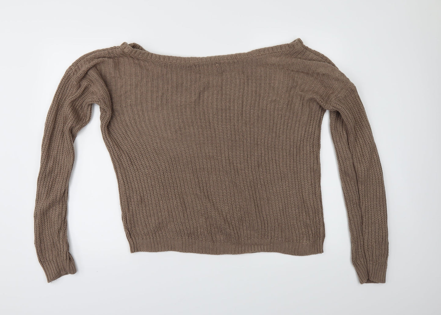 Missguided Womens Beige   Pullover Jumper Size L
