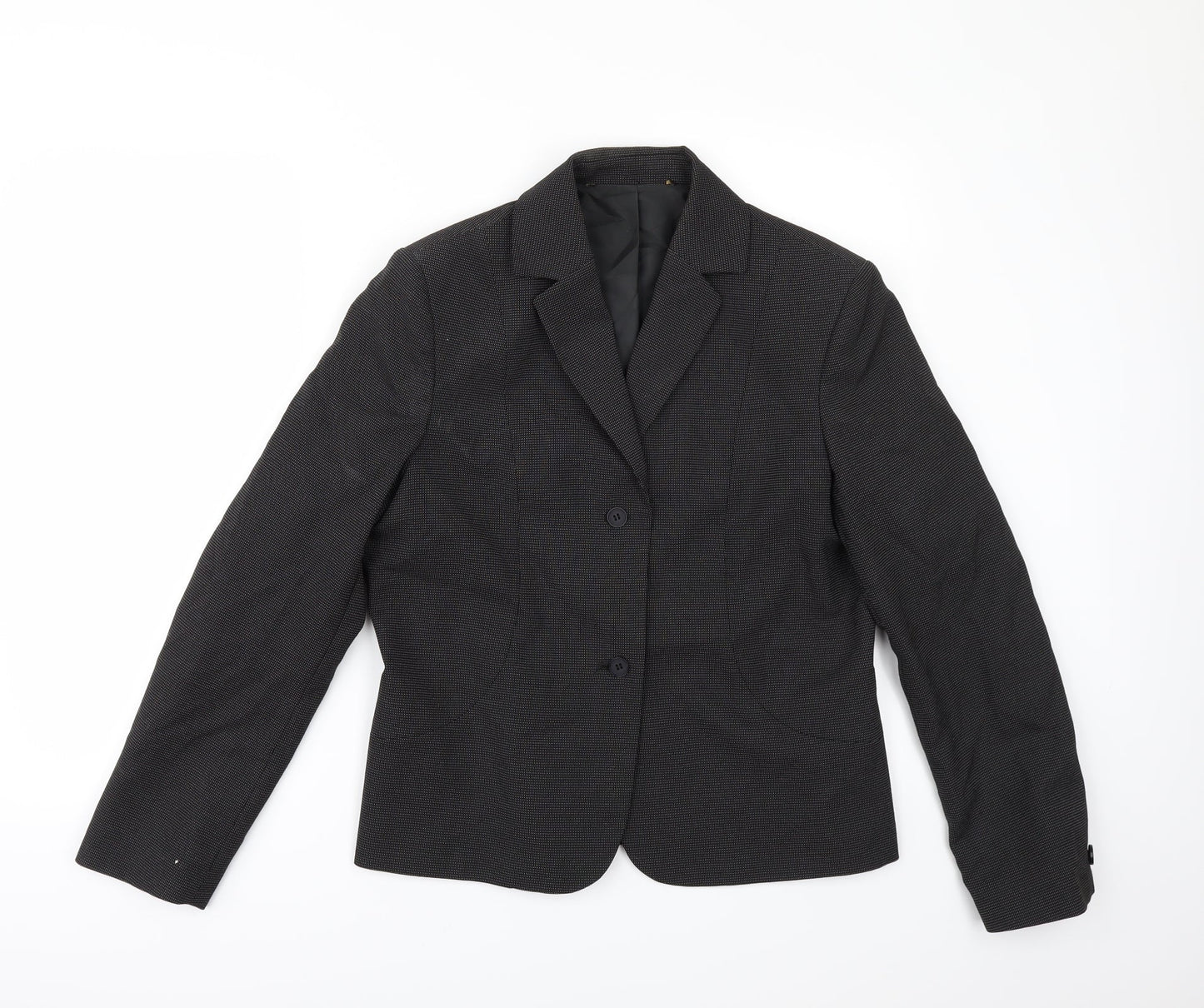 Preworn Womens Grey   Jacket Suit Jacket Size 34