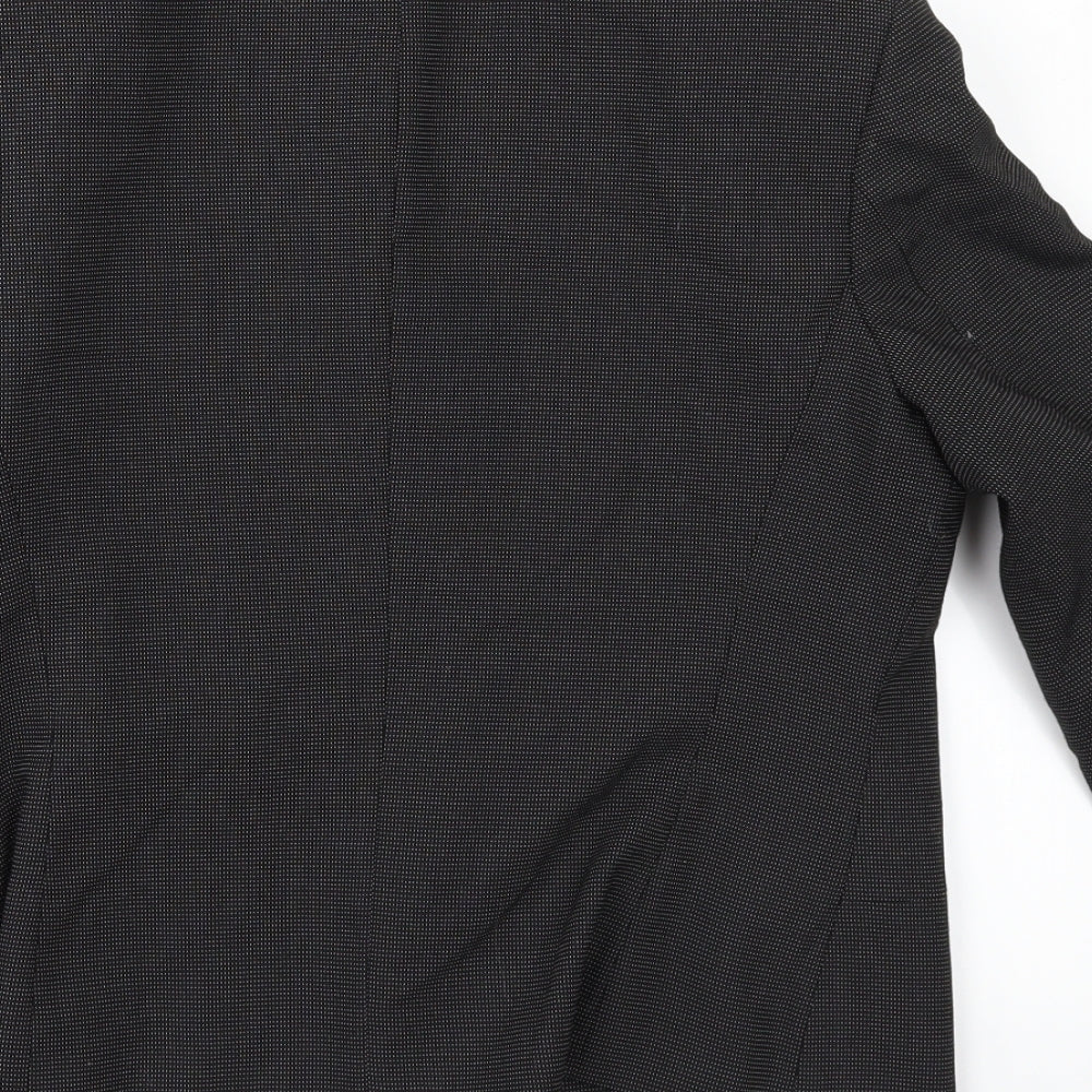 Preworn Womens Grey   Jacket Suit Jacket Size 34