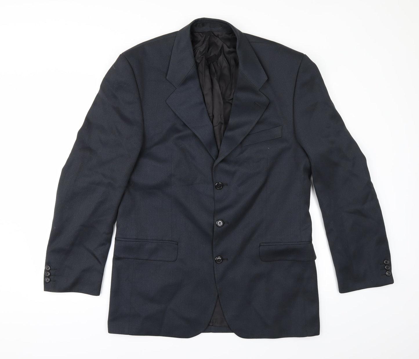 Pinstripe Mens Blue   Jacket Suit Jacket Size 40