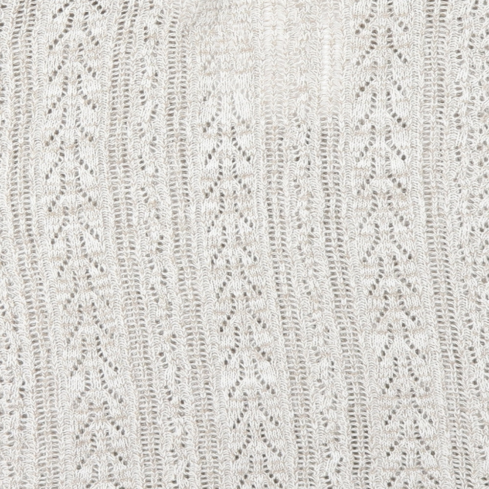 Preworn Womens Beige   Cardigan Jumper Size L
