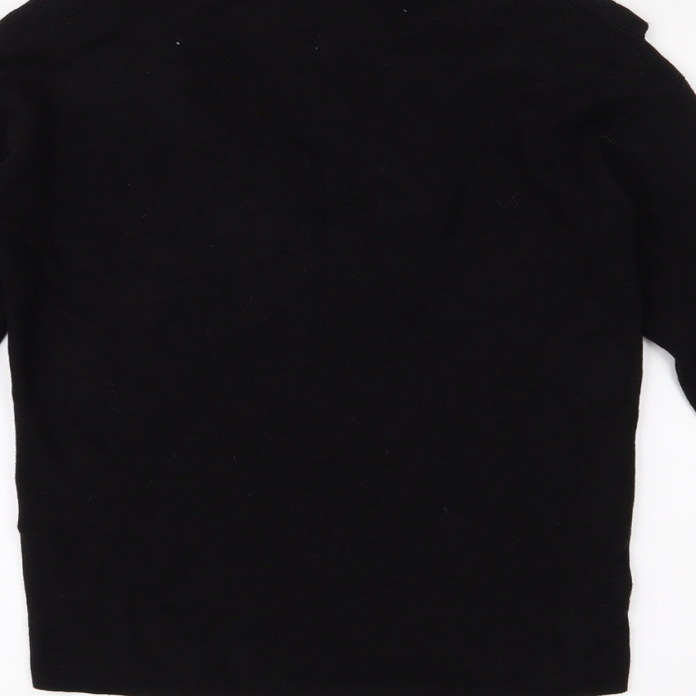 New Look Womens Black  Knit Pullover Jumper Size S