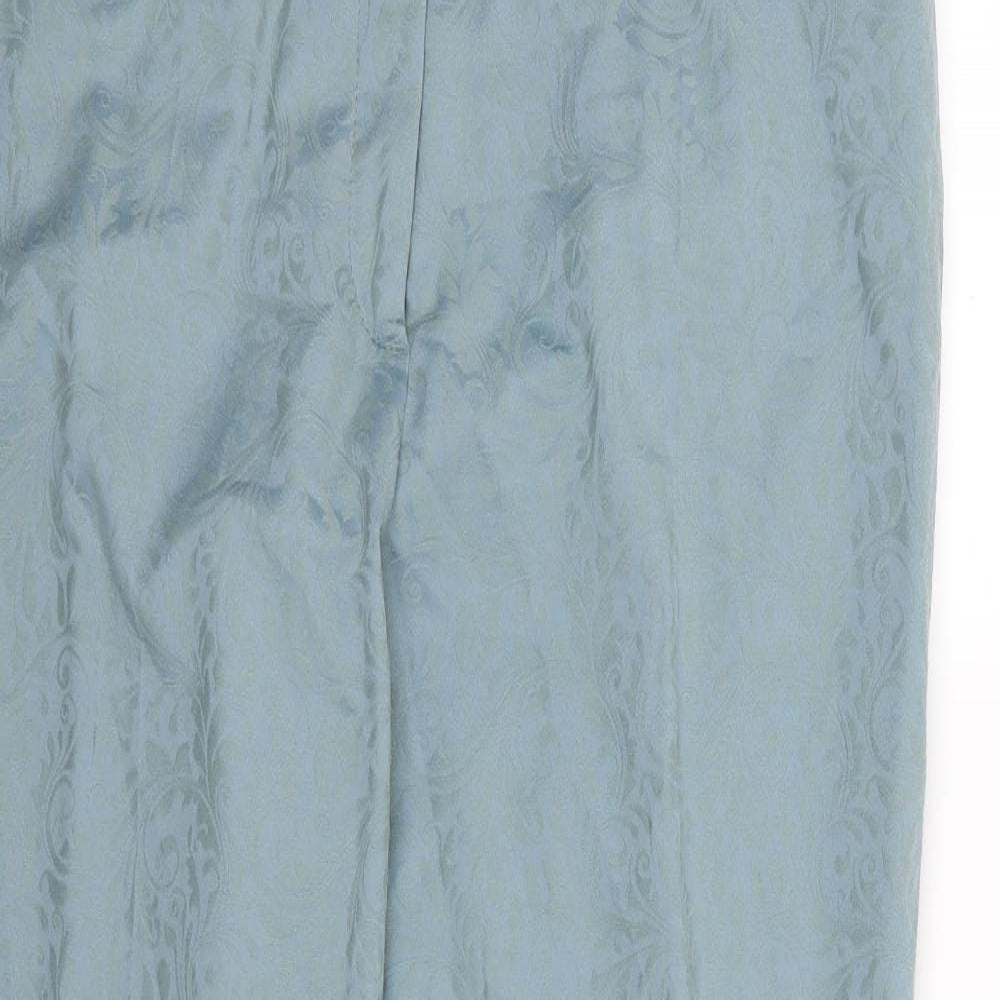 Taifun Womens Blue Floral  Trousers  Size 20 L27 in