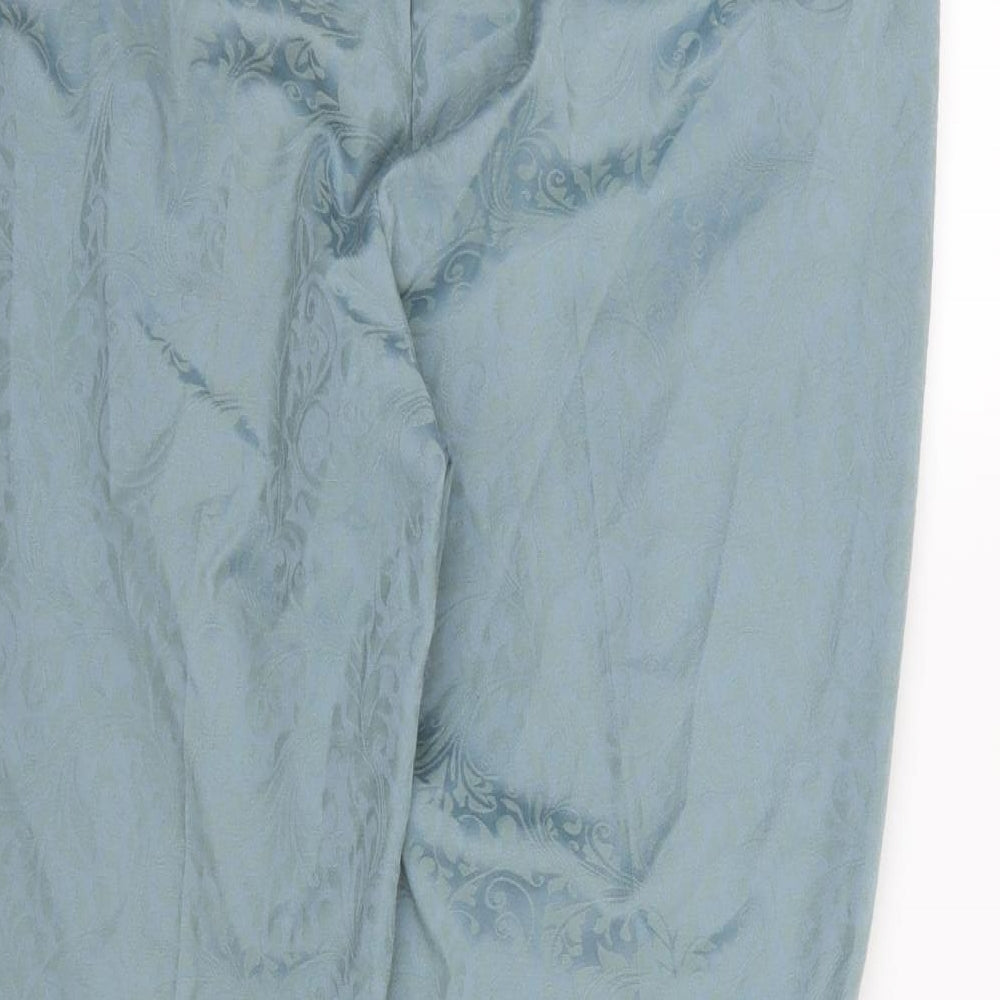 Taifun Womens Blue Floral  Trousers  Size 20 L27 in