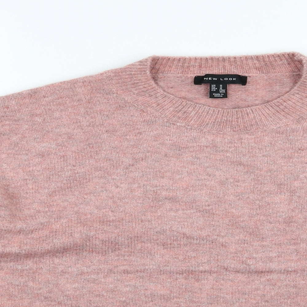 New Look Womens Red  Knit Pullover Jumper Size M