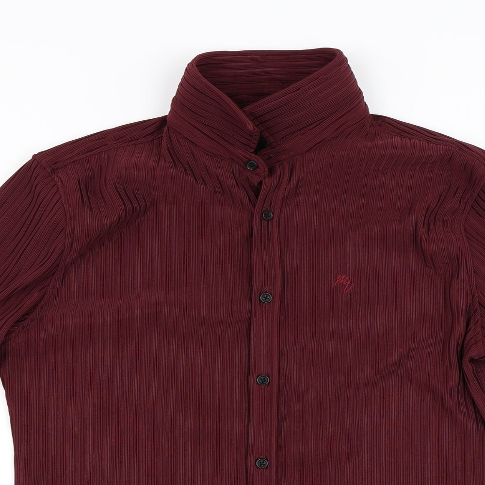 River Island Mens Purple    Button-Up Size M