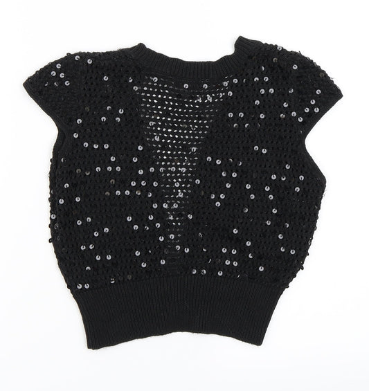New Look Girls Black   Cardigan Jumper Size S