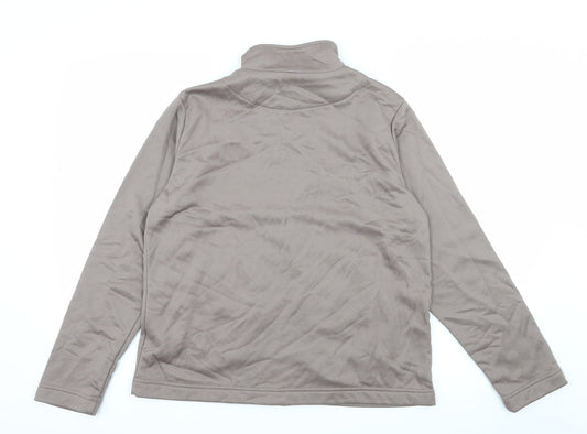 Damart Womens Brown  Jersey Full Zip Sweatshirt Size 10  - Rose