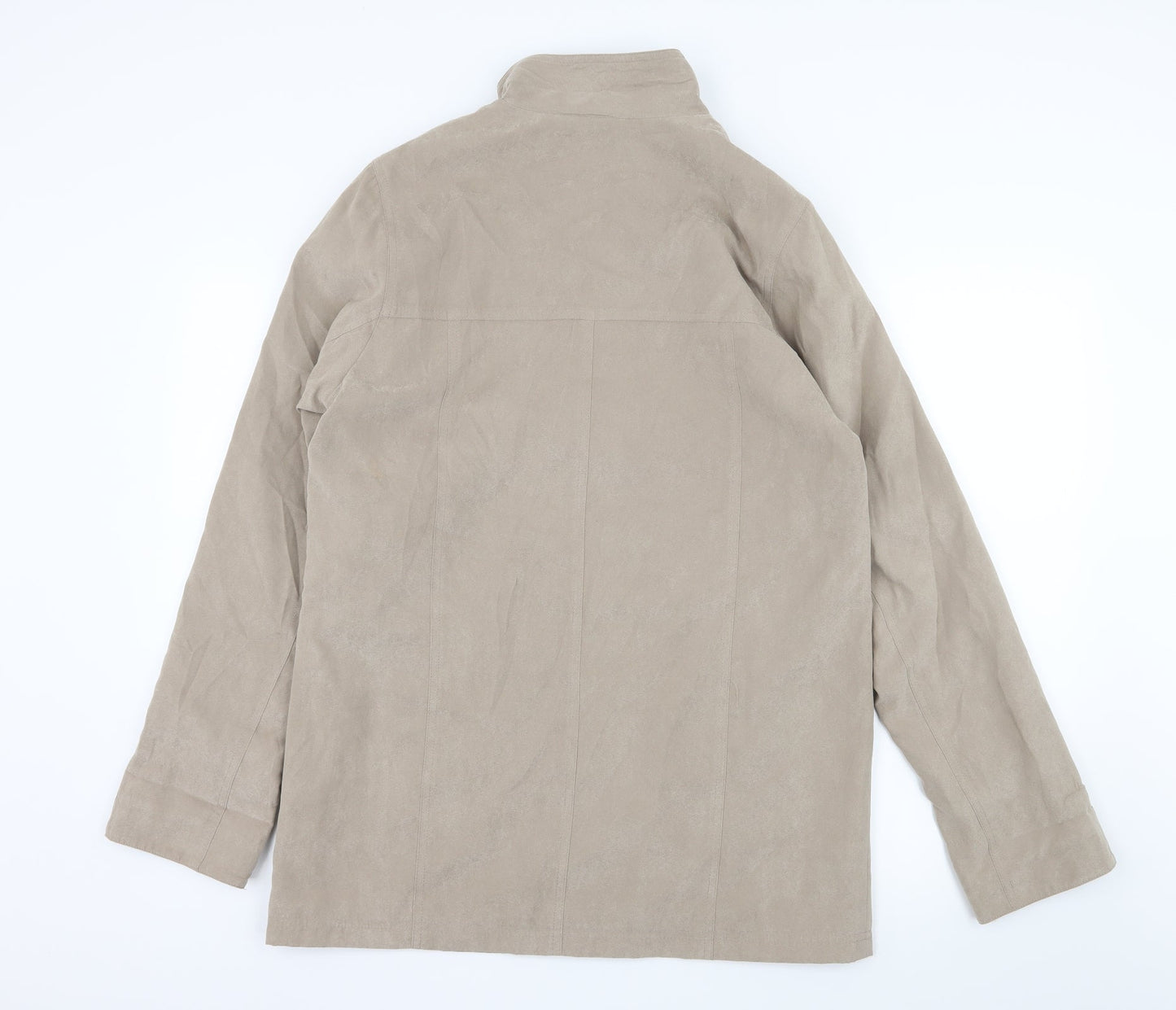 Gray Osbourn Womens Beige   Overcoat Coat Size 10