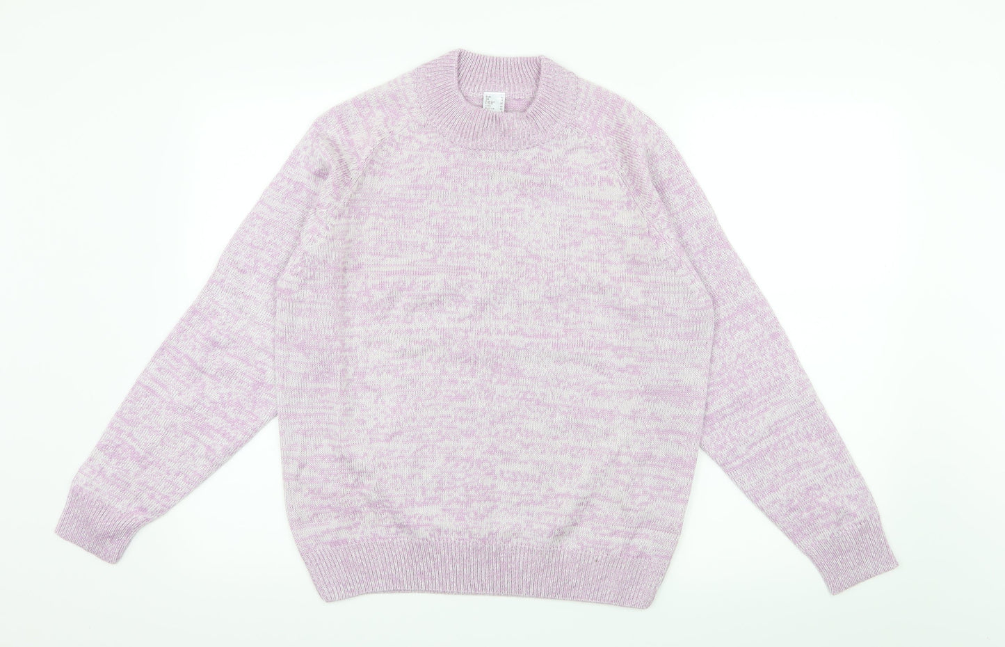 Preworn Womens Purple  Knit Pullover Jumper Size 14