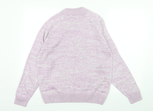 Preworn Womens Purple  Knit Pullover Jumper Size 14