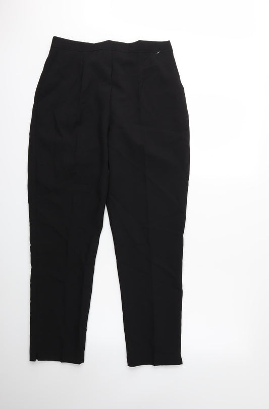 Preworn Womens Black   Trousers  Size 14 L30 in