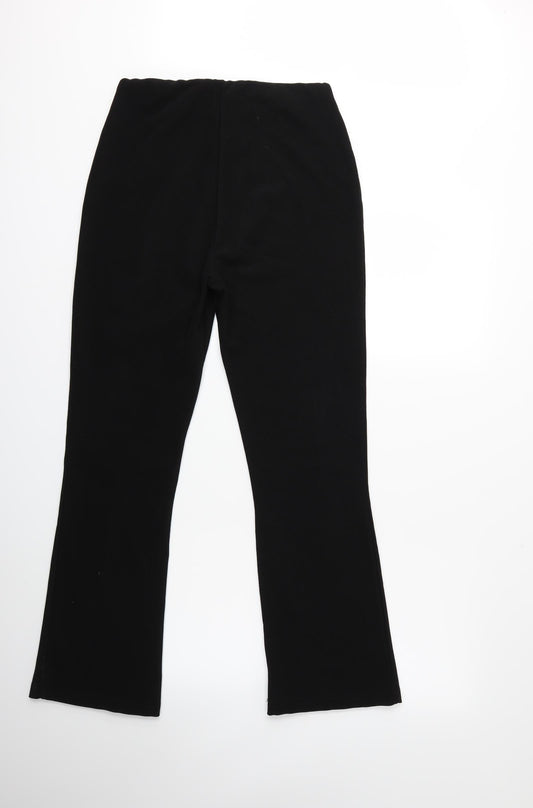Preworn Womens Black   Trousers  Size 12 L30 in