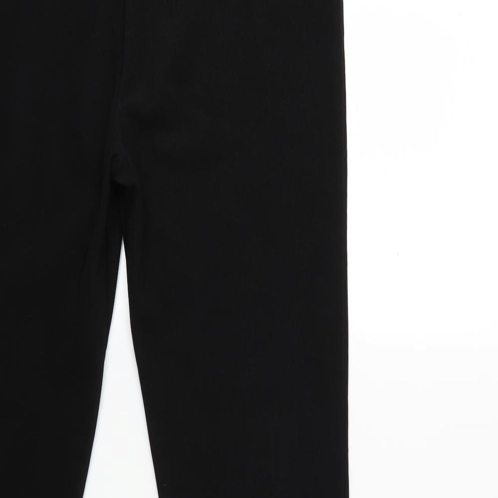 Preworn Womens Black   Trousers  Size 12 L30 in