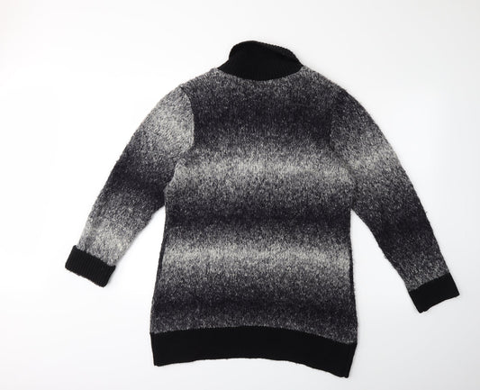Bonmarché Womens Grey  Knit Cardigan Jumper Size M