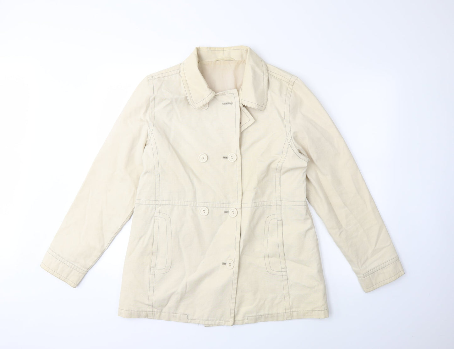 Dorothy Perkins Womens Beige   Jacket  Size 14