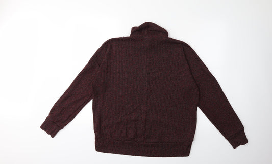 Topshop Womens Red  Knit Pullover Jumper Size 10
